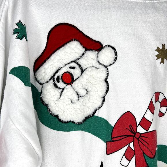 Vintage crew neck long sleeve Christmas sweatshirt - Picture 7 of 13